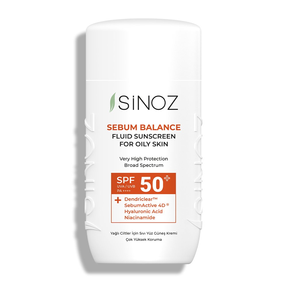 Sinoz Spf50+ Fluid Sunscreen for Oily Skin – Hybrid Formula with New Generation Sun Filters 50ml